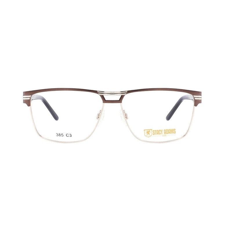Stacy Adams – SA1120 – Mens Stainless Steel Aviator Style Eyeglasses – 58-15-150