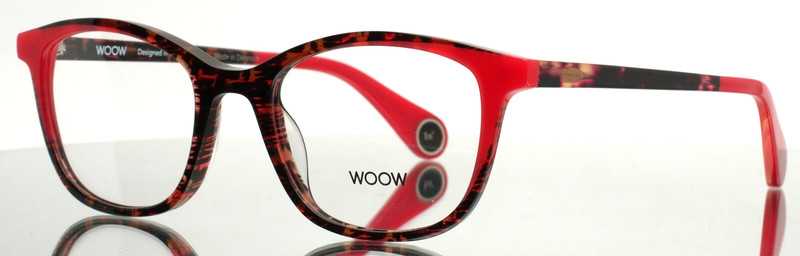 WOOW Loop In’ 2 1007 Structured Red Tortoise Womens Eyeglasses 49-18-140 B:39