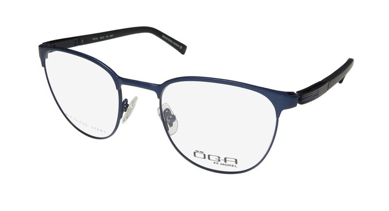 OGA 10075O IMPORTED FROM FRANCE STAINLESS STEEL METAL HIP EYEGLASS FRAME/GLASSES
