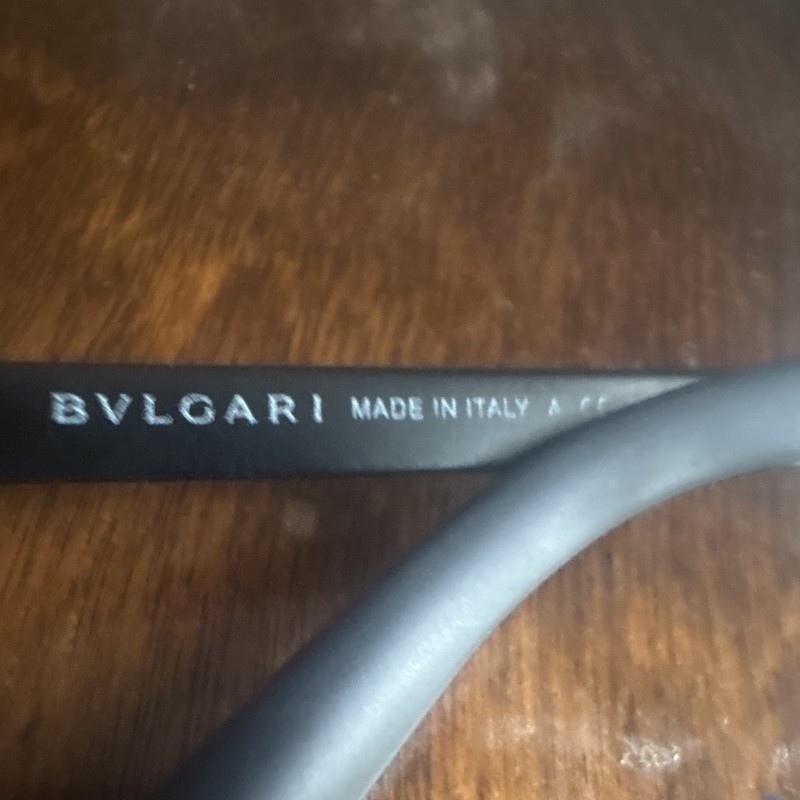 BVLGARI 1111 Silver Metal Rectangular Full Rim Eyeglass Frames 56-18-145 gallery