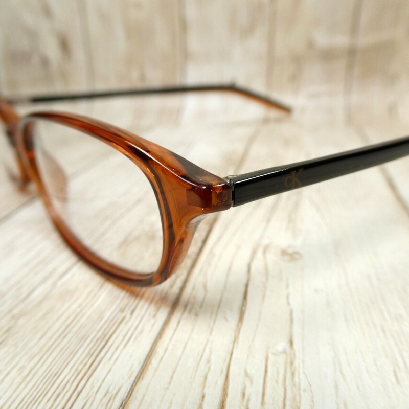 Calvin Klein Java Brown Black Eyeglasses FRAMES - 5504 201 50-15-140 NEW! gallery