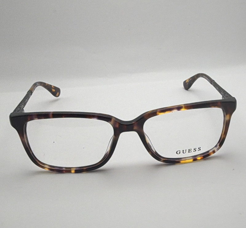 GUESS GU2612 055 53/16 135 Tortoise Shell Plastic Full Rim Rectangle Frames 4987