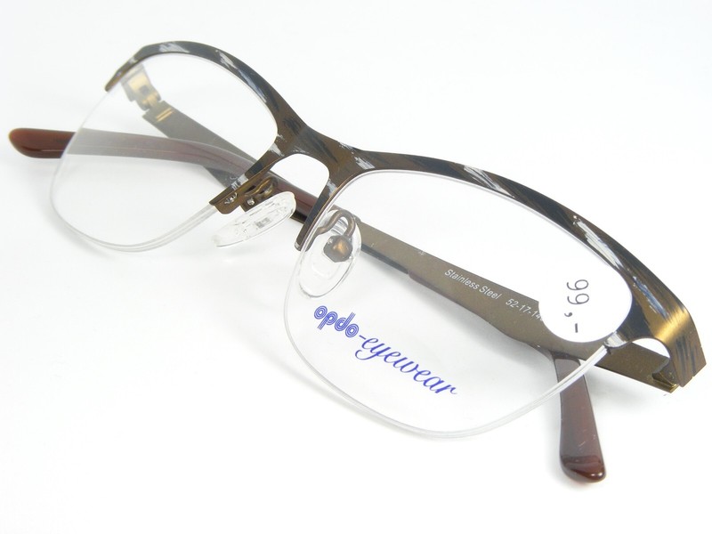 Opdo 7560-2 BRONZE /WHITE /OTHER EYEGLASSES GLASSES FRAME 52-17-140mm Germany gallery