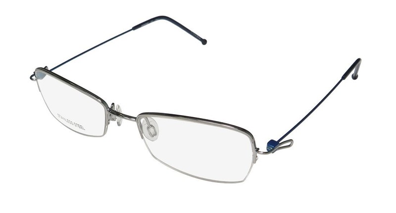 NEW ARISTAR 17261 EYEWEAR 583 WOMENS DESIGNER HALF-RIM 50-18-140 SILVER METAL &