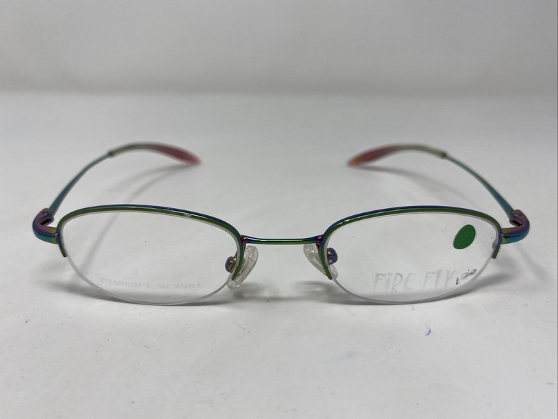 Fire Fly Japan FF125 Rainbow 42-19-140 Multi Half Rim Eyeglasses Frame JA97