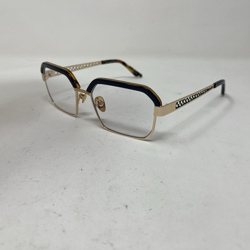 Coco And Breezy CB ANALYZE 101 54-18-140 Blue Gold Eyeglasses :J74 gallery