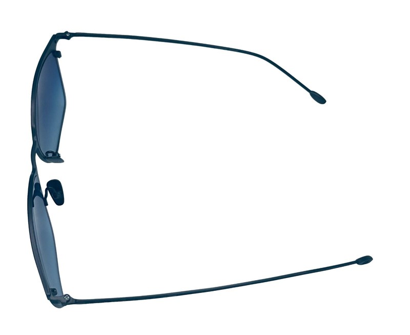 John Varvatos Mens Square Navy Metal Sunglass V524. 57mm gallery
