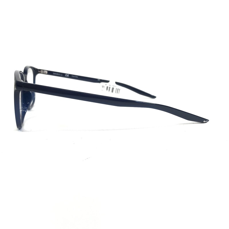 Nike Eyeglasses Frames 7124 420 Blue Square Full Rim White Swoosh Logo 50-19-145 gallery