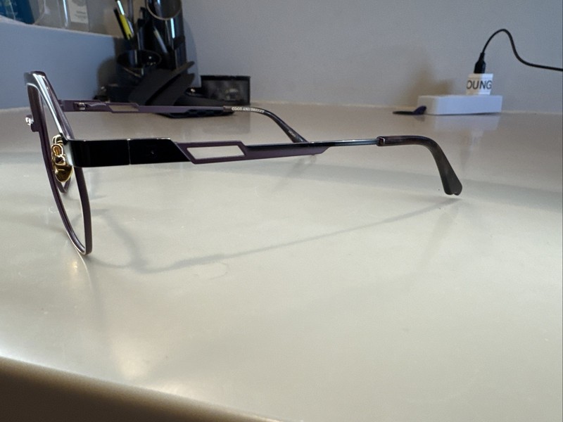 Coco And Breezy CB Soul 101 Eyeglass Frames Purple And Black 52[]17 145 #309 gallery