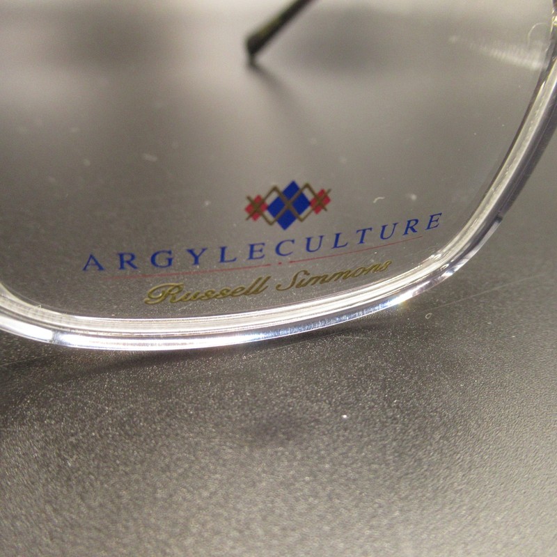 Argyleculture Russell Simmons Haden Men's Eyeglass Frames Clear Grey 57-18-150 gallery