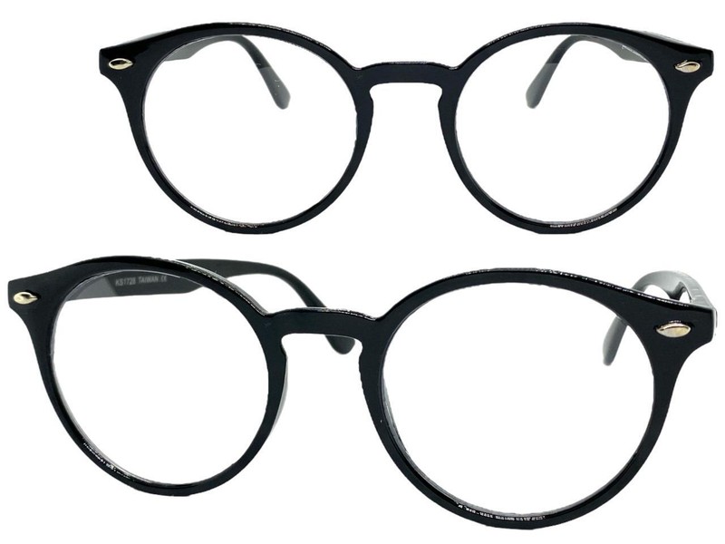 Classic Sophisticated Artsy Vintage 50s Retro Clear Lens EYE GLASSES Black Frame gallery