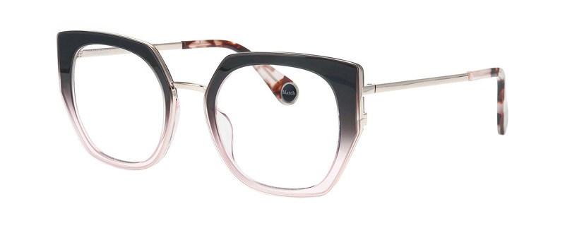 WOOW BIG MATCH 1 with Nosepads 0124 Size 51 Eyeglasses