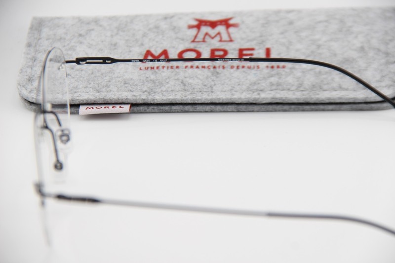 NEW MOREL LIGHTEC 30219L NN 07 BLACK GUNMETAL AUTHENTIC FRAMES EYEGLASSES 52-17 gallery