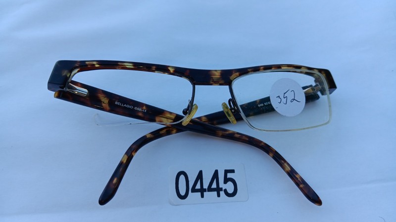 Bellagio 610 CO.2 52-18-140 Brown/Gold half Rim Eyeglasses Frame WP41