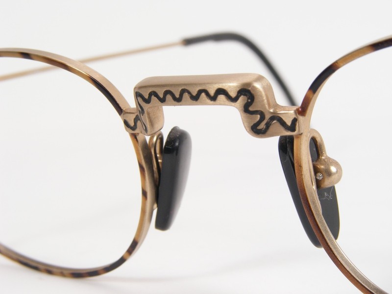 Vintage CHAI 8 So1 F12 UNIQUE RARE EYEGLASSES GLASSES FRAME 46-22-154mm (NOTES) gallery