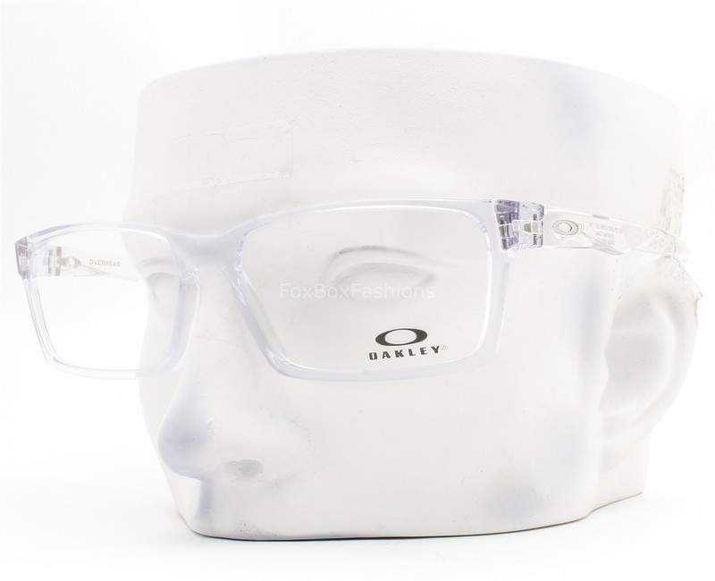 Oakley Overhead Eyeglasses Glasses OX8060-0359 Polished Clear 59mm w/case