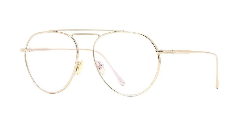 Tom Ford FT 5730-B BLUE BLOCK Shiny Gold (028) Eyeglasses