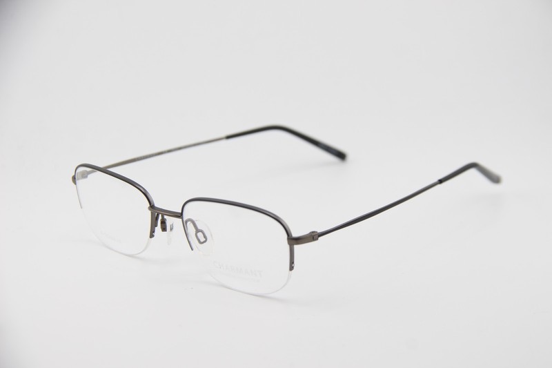 NEW CHARMANT TITANIUM PERFECTION CH11443 GR GRAY AUTHENTIC EYEGLASSES 50-18