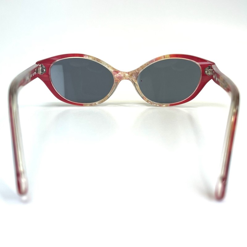 Anne et Valentin YEYE Harmonie 47-17-135 Eyeglass Frames Red Pink Gold France gallery