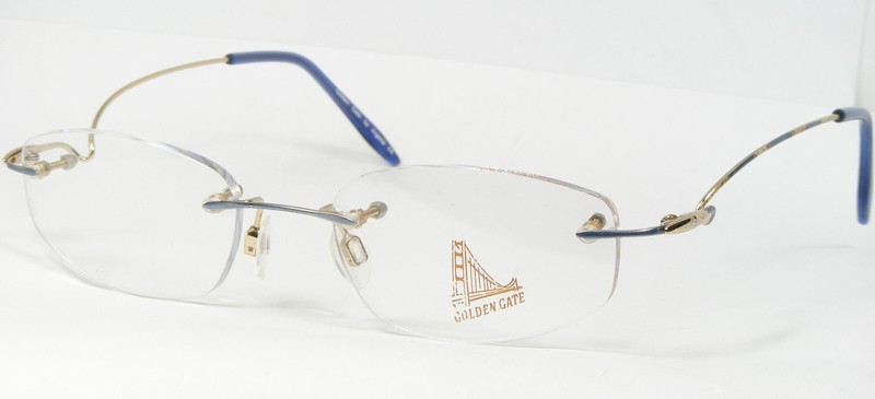 GOLDEN GATE by ARGENTA 9302 003 BLUE /GOLD UNIQUE EYEGLASSES 49-18-135mm (NOTES)