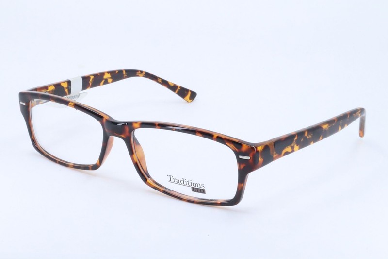 Traditions Ltd T26 Tortoise Rectangle Men Full Rim 55-16-140 Eyeglasses Frames