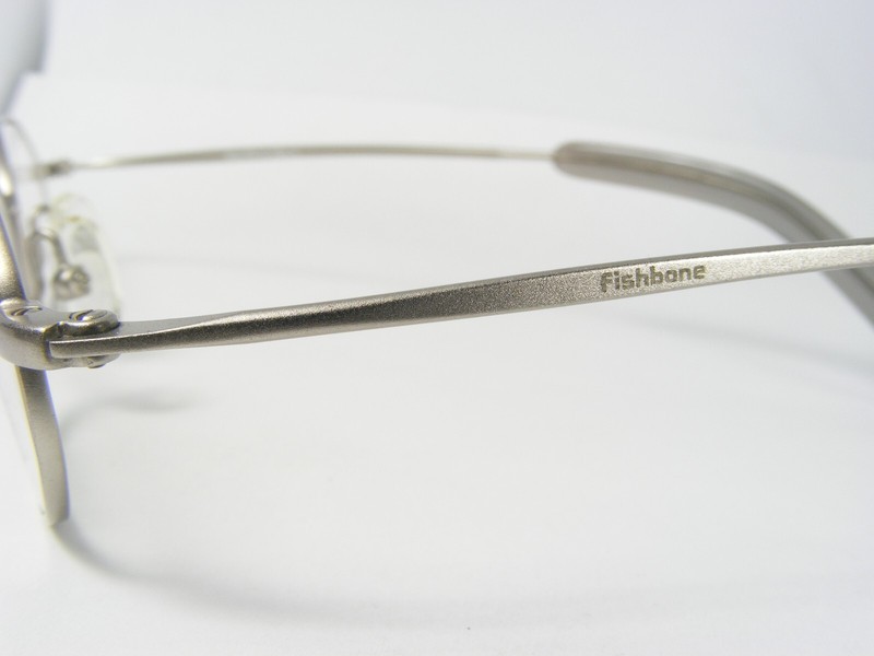 FISHBONE MOD. FB 10 COL.A SILVER EYEGLASSES GLASSES METAL FRAME 45-19-140mm gallery