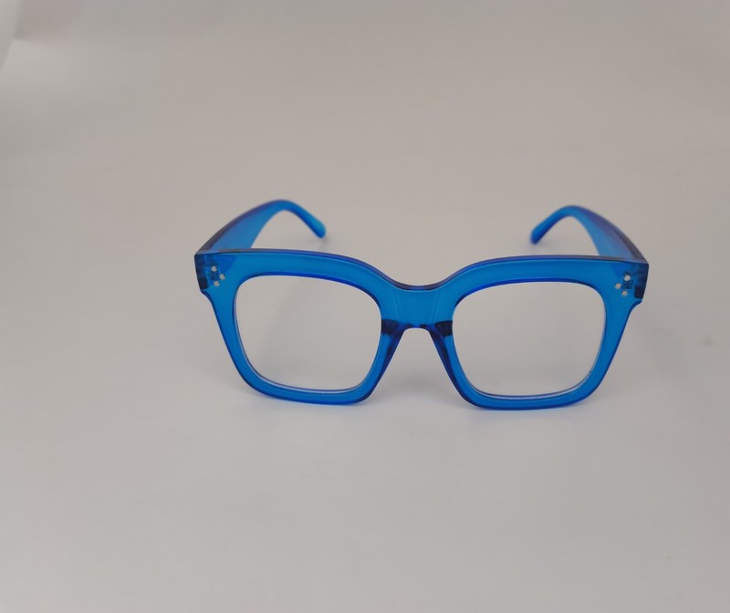 Monarch Eye Glasses-Blue Transparent Frames