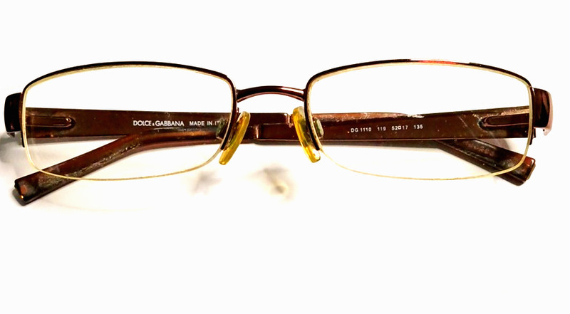 Dolce & Gabbana DG 1110 11 Bronze Half-Rimless FRAME ONLY 52-17 135