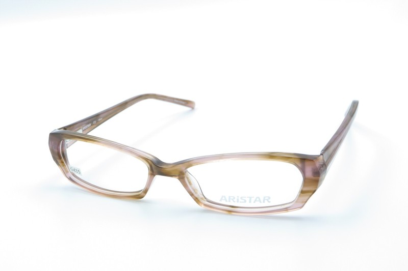 ARISTAR by Charmant AR6994 534 Lt Brown Horn 51-16-135 Eyeglasses +Case G435