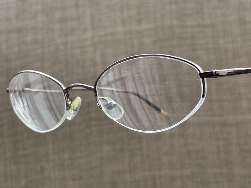 RL Ralph Lauren Women Eyeglasses Wired Metal Half Rim Dark Brown Tone Made Italy