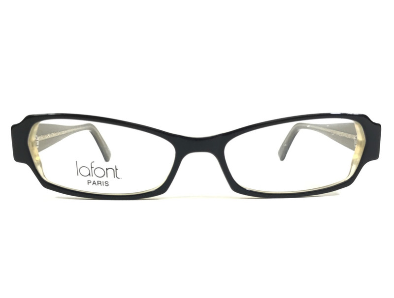 Jean Lafont Eyeglasses Frames NIKI 103 Black Yellow Cat Eye Full Rim 50-14-142