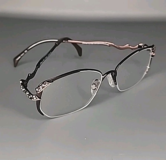 Diva Italy 5527 Brown Gold Eyeglass Frame 53/16/140 Made In Italy gallery
