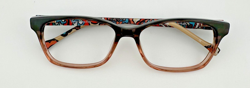 VERA BRADLEY ORIGINAL EYEGLASS GRACE DESERT FLORAL (DSF) BLACK W/ FLORAL 53-15 gallery