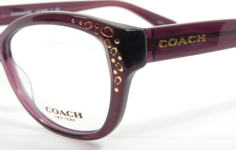 COACH HC 6076 5043 Purple / Gold Acetate Eyeglasses Glasses Frame 53-15-135 New gallery