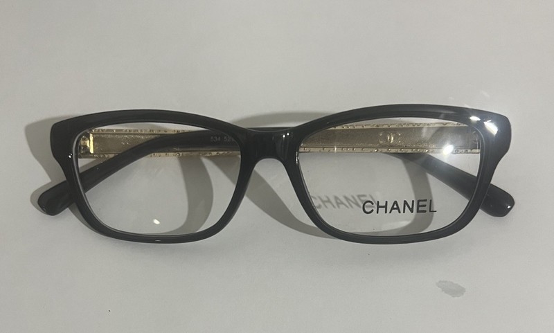 Chanel Eyeglasses Frame,black&gold ,52,17,138. Woman.(Sale Price)nice Quty gallery