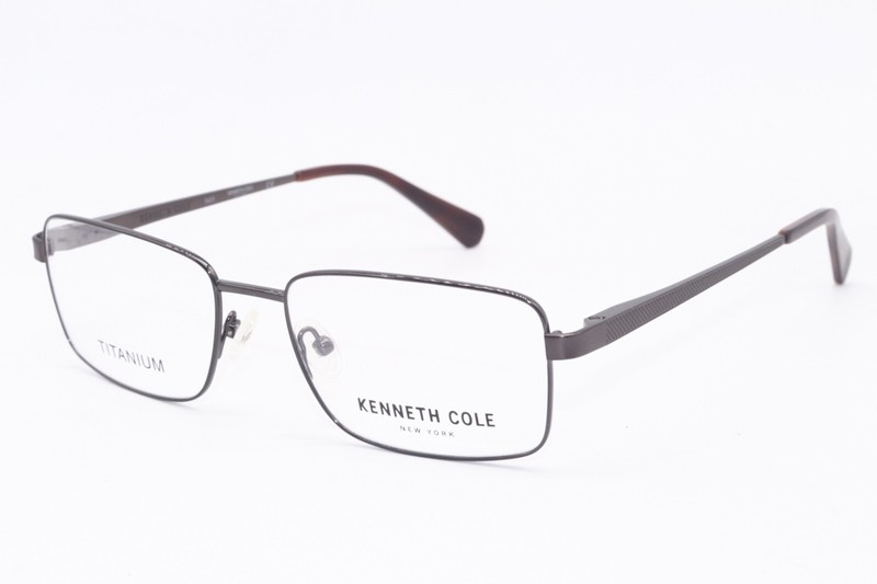 NEW KENNETH COLE KC0315 008 GUNMETAL BROWN AUTHENTIC DESIGNER EYEGLASSES 54-17