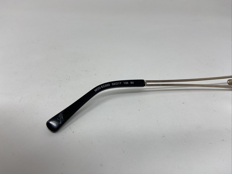 EASYCLIP MOD EC322 53/17/135 90 BLACK GOLD FLEX HINGE EYEGLASSES WF42 gallery