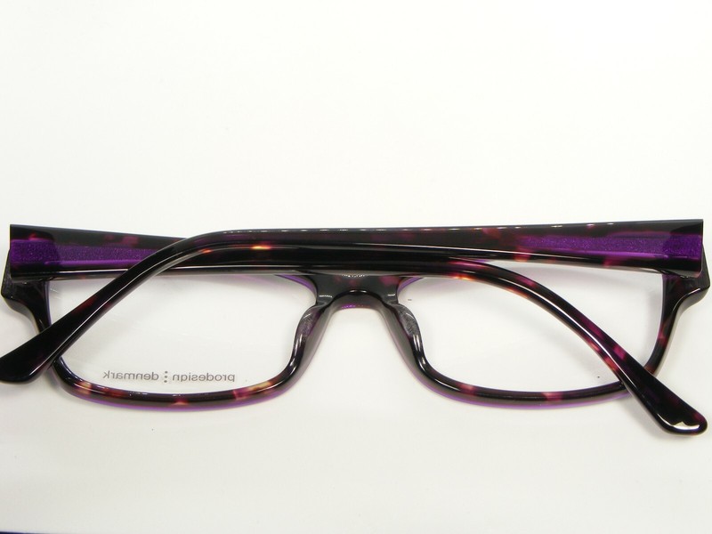 NEW PRODESIGN DENMARK 1749 4332 SHINY DARK BROWN /PURPLE EYEGLASSES 55-15-140mm gallery