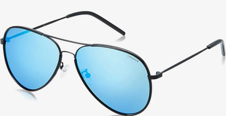 Polaroid Sunglasses PLD1020 Polarized 62-14-145 matte blk blue mir PLD1020-9RX
