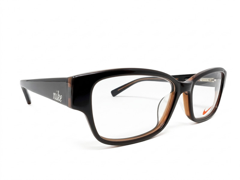 NIKE EYEWEAR 5527 200 49-15-130 B:32 DARK BROWN FULL RIM EYEGLASSES FRAME gallery