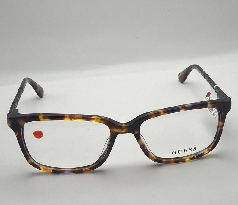 GUESS GU2612 055 53/16 135 Tortoise Shell Plastic Full Rectangular Frames 5085