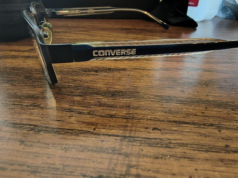 Converse All-Star Q026 Navy Glasses Frames 53-16-140 Pre-Owned W/ Original Case gallery