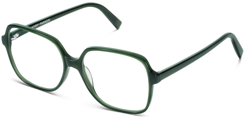 Warby Parker ALSTON Square Eyeglasses POBLANO Medium 55-15-140 mm BOX & CASE NEW