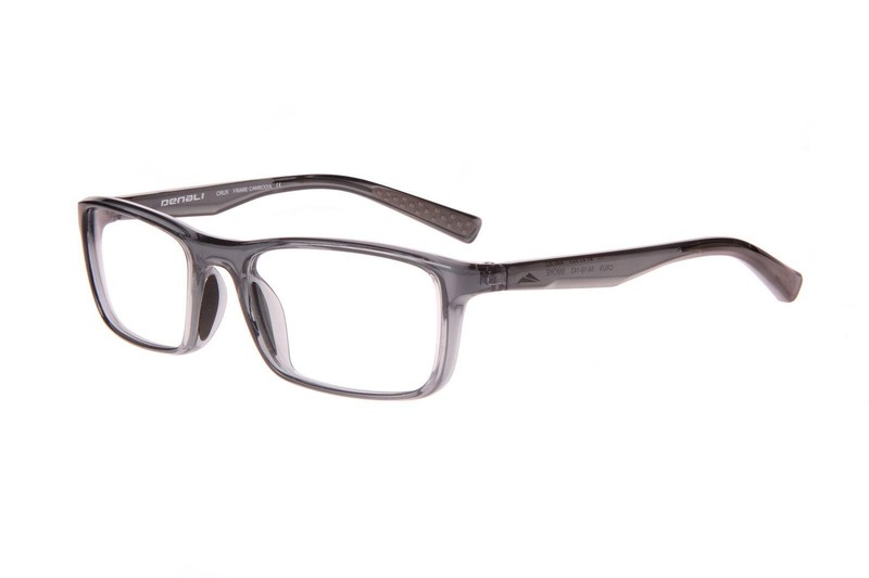 New DENALI Eyewear Crystal Grey Smoke CRUX Eyeglasses 54/18/143