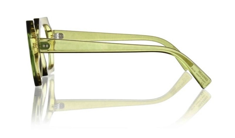 Kirk & Kirk Penelope Geometric Full Rim Green Acrylic Eyeglass Frames 54-20-143 gallery