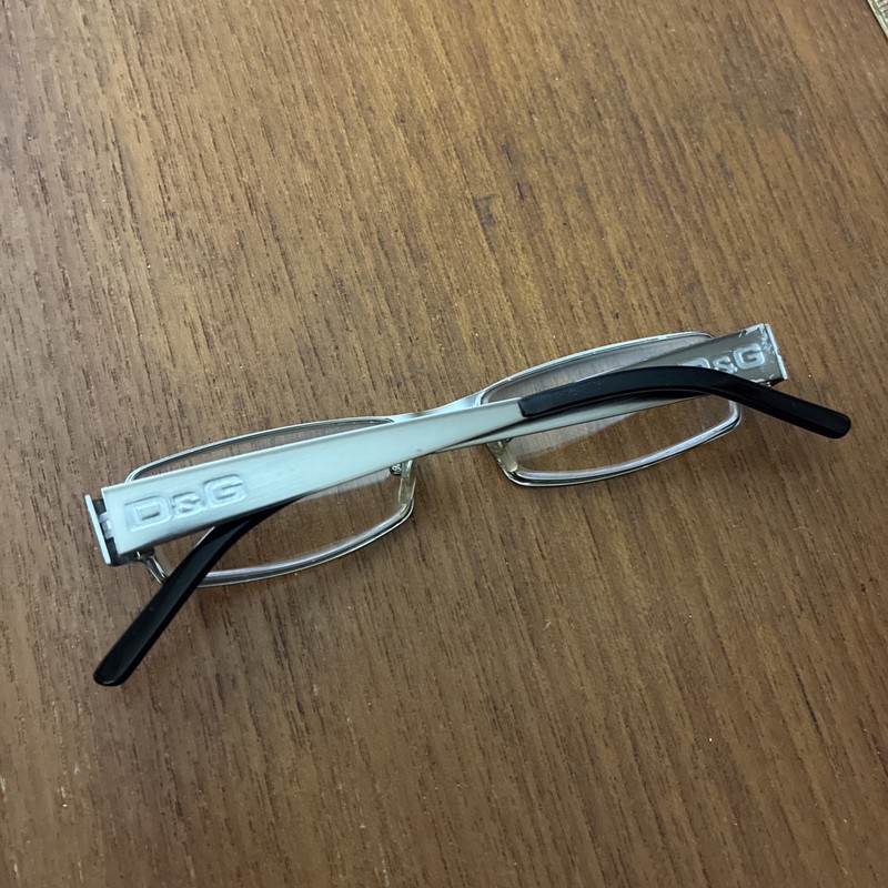 DOLCE & GABBANA Rectangle Frame Eyeglasses D&G 5031 01 50-17 140 Stainless gallery
