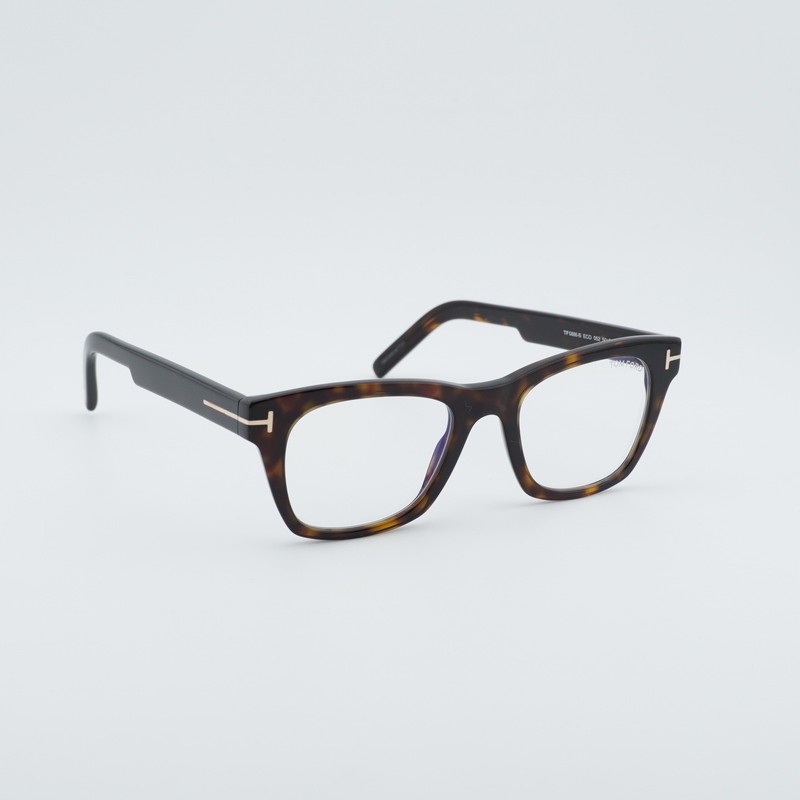 NEW Tom Ford FT5886-B 052 Havana/Clear Blue Light Block 50mm Eyeglasses gallery