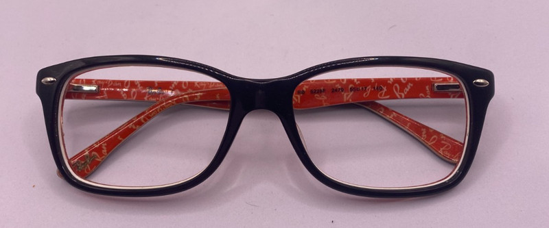 RAY BAN FRAMES ONLY EYEGLASSES RB5228F 2479 BLACK 55-17-140
