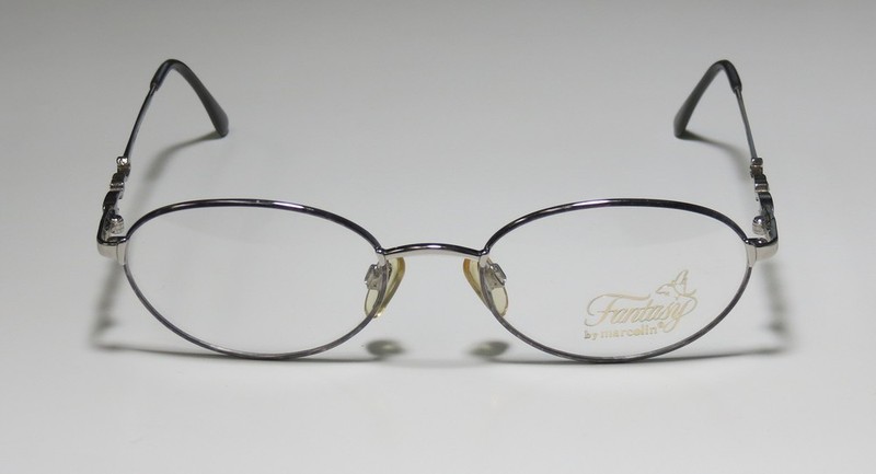 NEW MARCOLIN 7191 EYEWEAR VINTAGE DESIGNER WOMENS METAL ITALY GRAY 740 50-18-135 gallery
