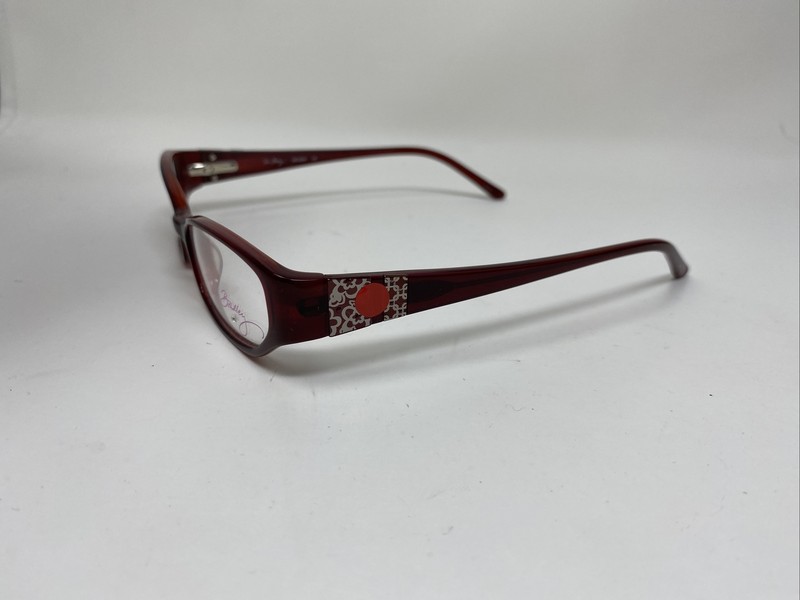 VERA BRADLEY EYEGLASSES FRAME HOPE GARDEN HGN BURGUNDY 52/16/135 FLEX HINGE CA53 gallery